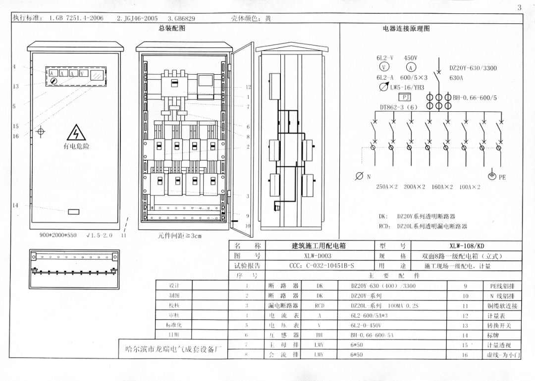 從變壓器到配電箱！臨時電源線連接和配電箱配置標準圖！
