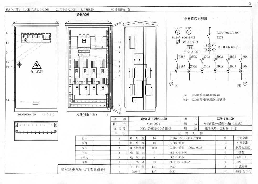 從變壓器到配電箱！臨時電源線連接和配電箱配置標準圖！